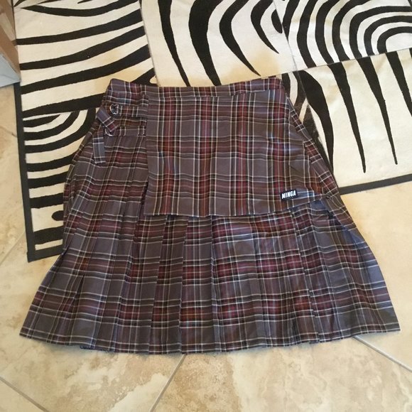 Minga London Skirts Minga Of London Plaid Skirt Size Xxl New